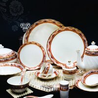 Ceramic Dinner Set 7 - Durable Ceramic Material, Versatile For Home And Hotel Use, Aesthetic Black Finish | Microwave & Oven Safe, Includes Dinner Plates And Bowls