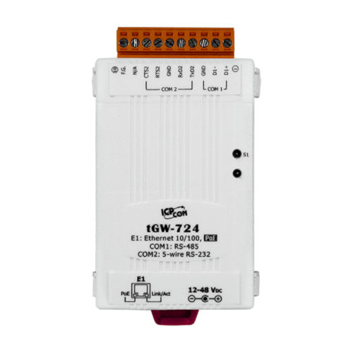 Serial (1-port RS-232 and 1-port RS-485) To Ethernet Converter