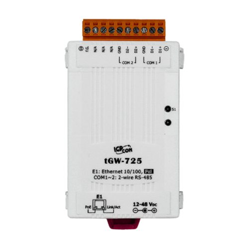 Serial (2-port RS-485) To Ethernet Converter