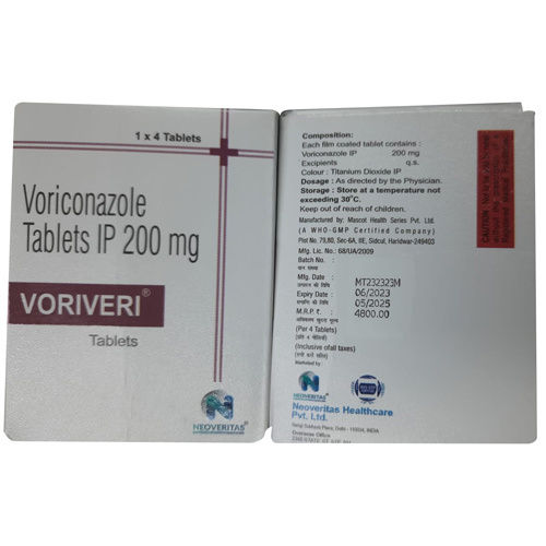 200 Mg Voriconazole Tablets Ip Ph Level: As Per Industry Norms