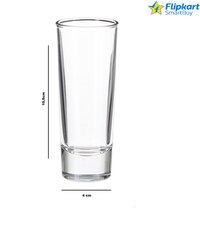 Uniglass Niki Imported Tall  Shot Glass Set 70ml  Set of 6m  Clear