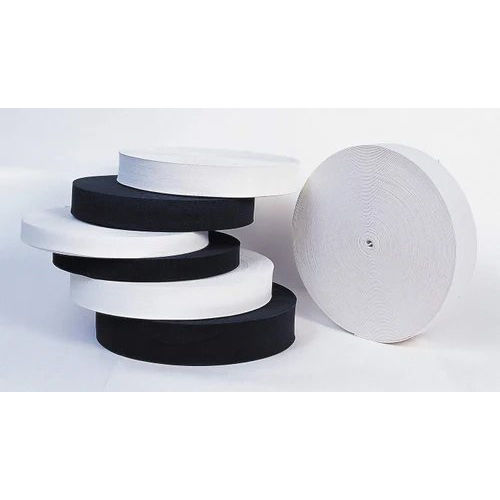 White/black Knitted Elastic Tape