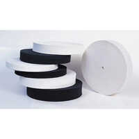 Knitted Elastic Tape - Color: White/black