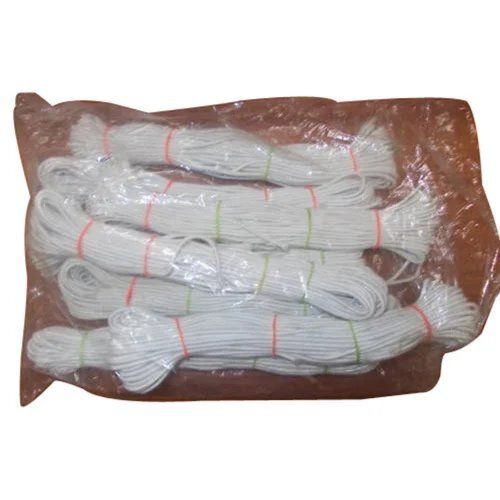 White Round Elastic Cord