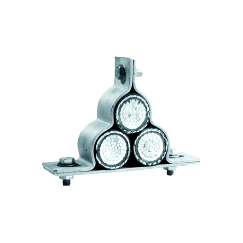 Three Bolted Type Aluminium Trefoil Clamp
