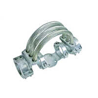 Silver Aluminium Expansion Type Bus Post Insulator Clamp