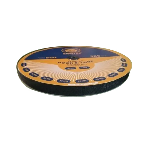 Single Sided Black Hook And Loop Tape