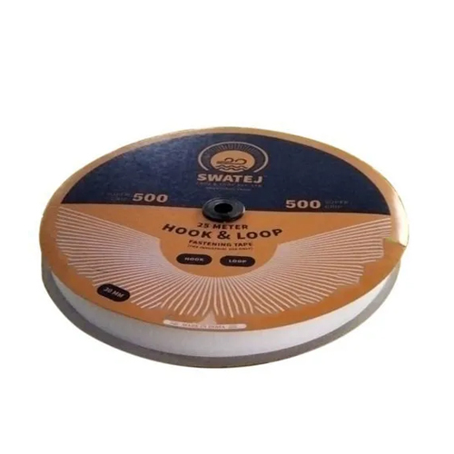 25 Meter White Hook And Loop Tape