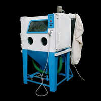 Semi Automatic Cabinet Type Suction Blasting Machine