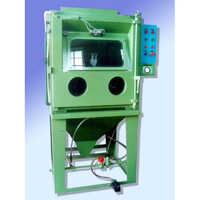 Cabinet Type Wet Blasting Machine - Semi-automatic, Electric Powered | Advanced Magnetism Technology, Suitable For Painted Surfaces, Ideal For Industrial Use, Warranty Included