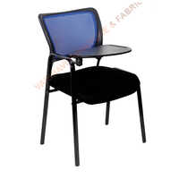 Student Chair With Writing Pad - Foam & Plastic, Black | Eco-friendly, Durable, Fully Assembled, Foldable, Ideal For Indoor Use