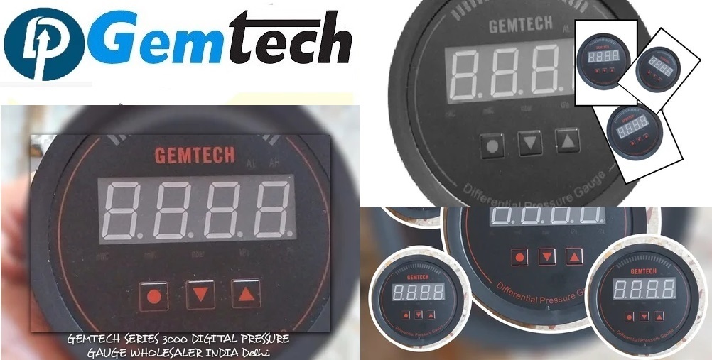 GEMTECH Series 3000 Digital Pressure Gauge with Alarm Range 0 to 250 PASCAL Village Konch Dist Jalaun UP