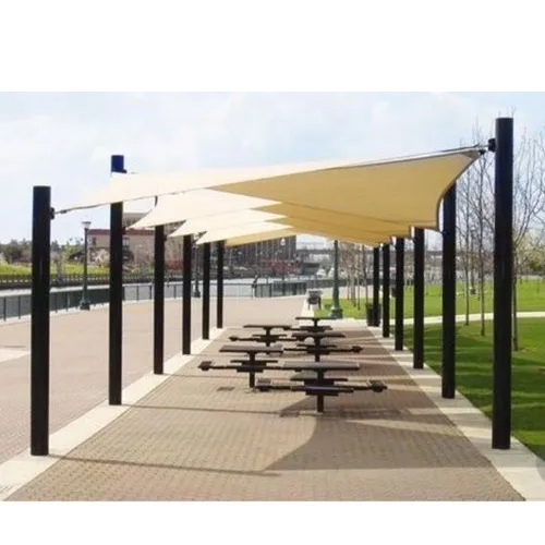 Tensile Walkway Structure - Color: White And Blue