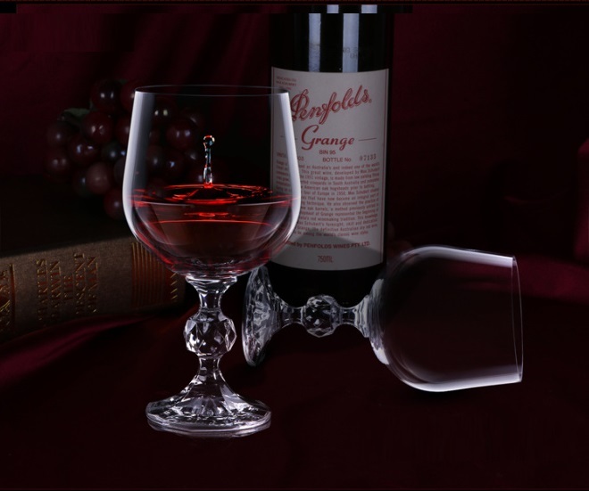 Bohemia Crystal Claudia Wine Glass 230ml  Set of 6  Transparent