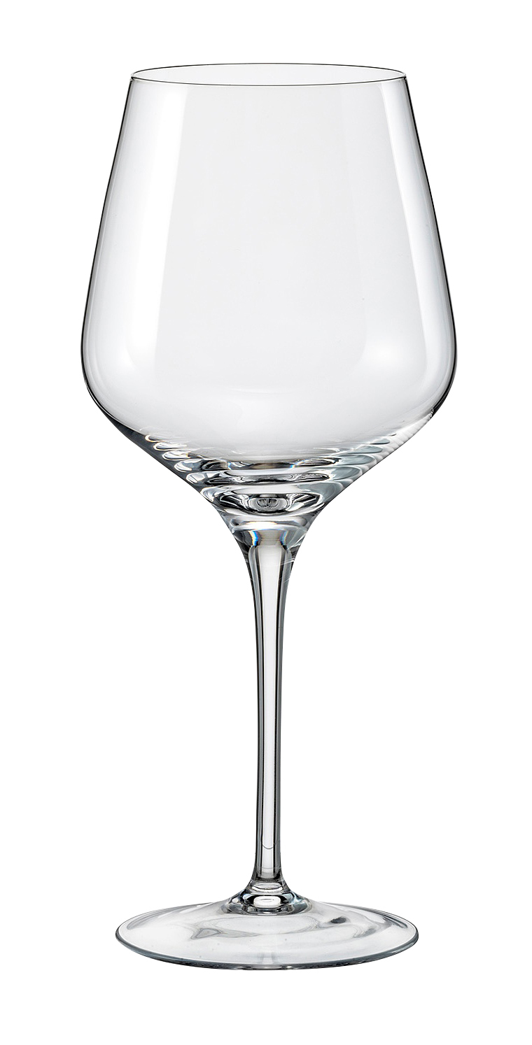 Bohemia Crystal Non Lead Crystal Rebecca Wine Glass 540 ML Set of 6 pcs Transparent  Non Lead Crystal