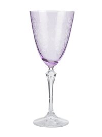 bohemia-crystal Eliezabeth Pantograph Red Wine Glass Set 350ml Set of 6 Purple