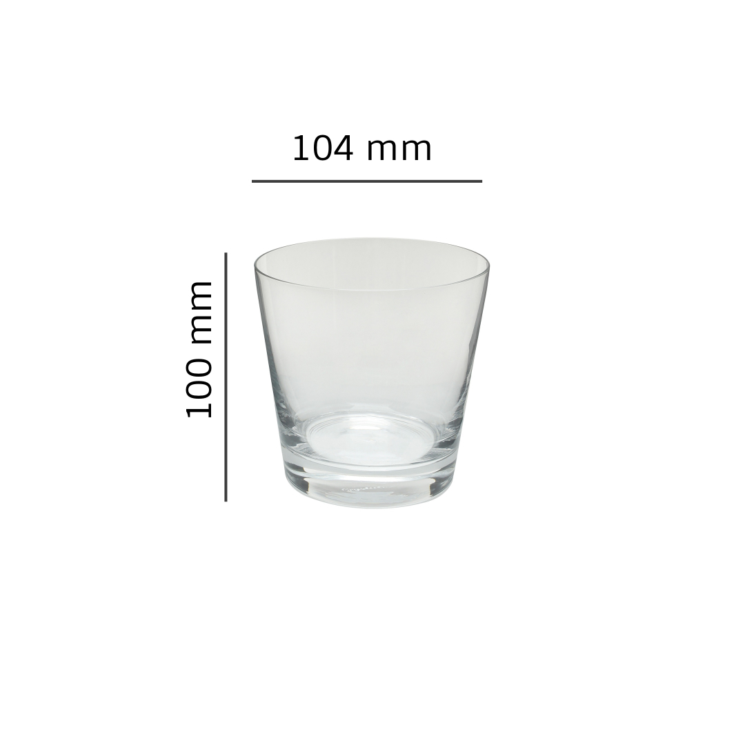 Bohemia Crystal Jive Whiskey Glass Set 490ml Set of 6 Transparent