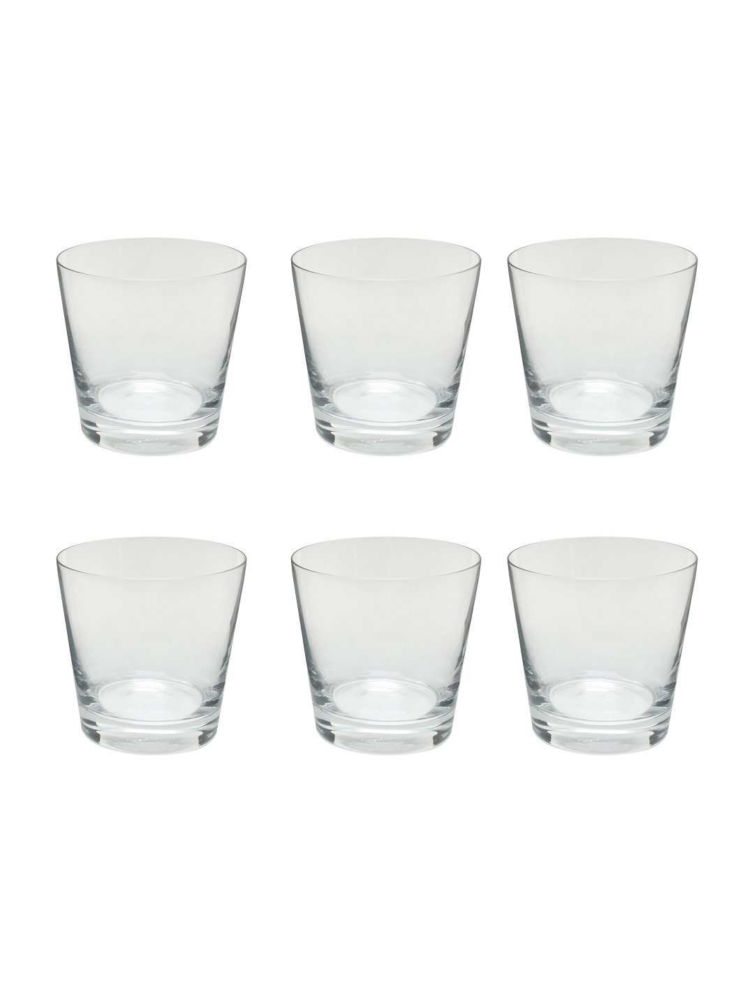 Bohemia Crystal Jive Whiskey Glass Set 490ml Set of 6 Transparent