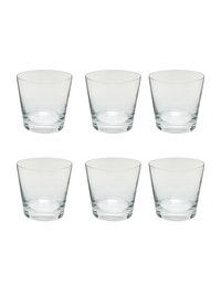 Bohemia Crystal Jive Whiskey Glass Set 490ml Set of 6 Transparent
