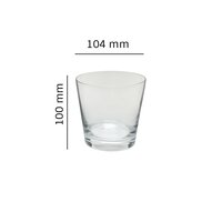 Bohemia Crystal Jive Whiskey Glass Set 490ml Set of 6 Transparent