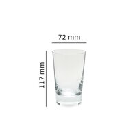 Bohemia Crystal Jive Transparent Non Lead Crystal Water and Juice Glass 250ml Set of 6 Pieces