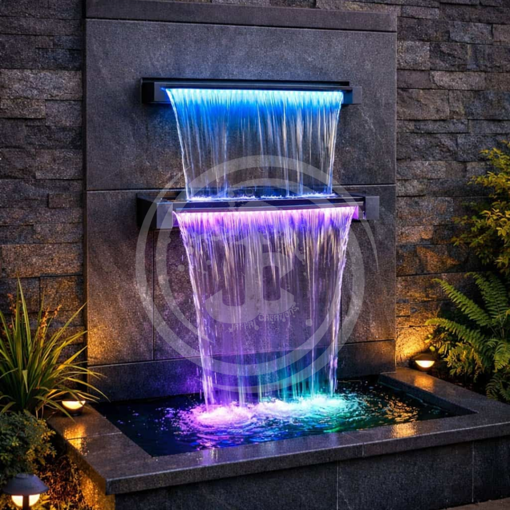 Ceramic Tiles Spillway Water Sheet - Color: Blue