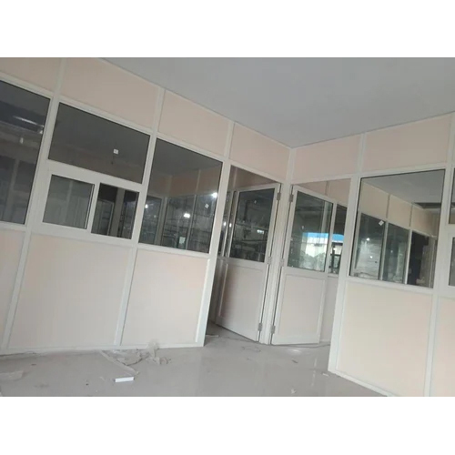 Ivory Powder Coated Aluminium Partition