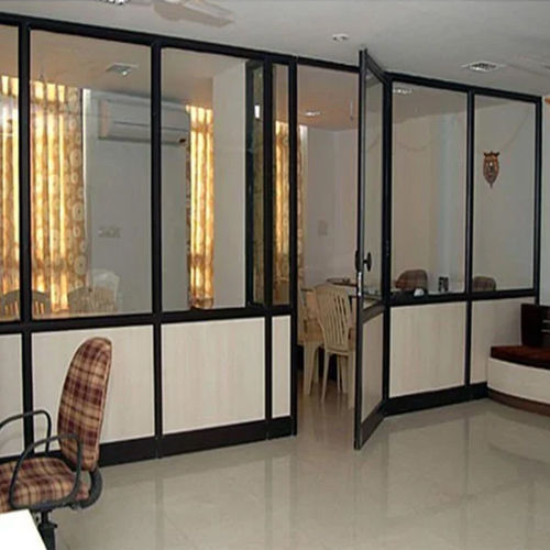 Black And White Modular Aluminium Office Partition