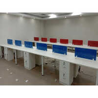 Modular Office Workstation - Color: White