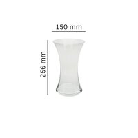 Bohemia Crystal Vase Height 255 MM  Set of 1 pc  Transparent Non Lead Crystal