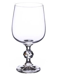 Wine Glass Set  Bohemia Crystal Claudia 340 ML Set of 6 pcs