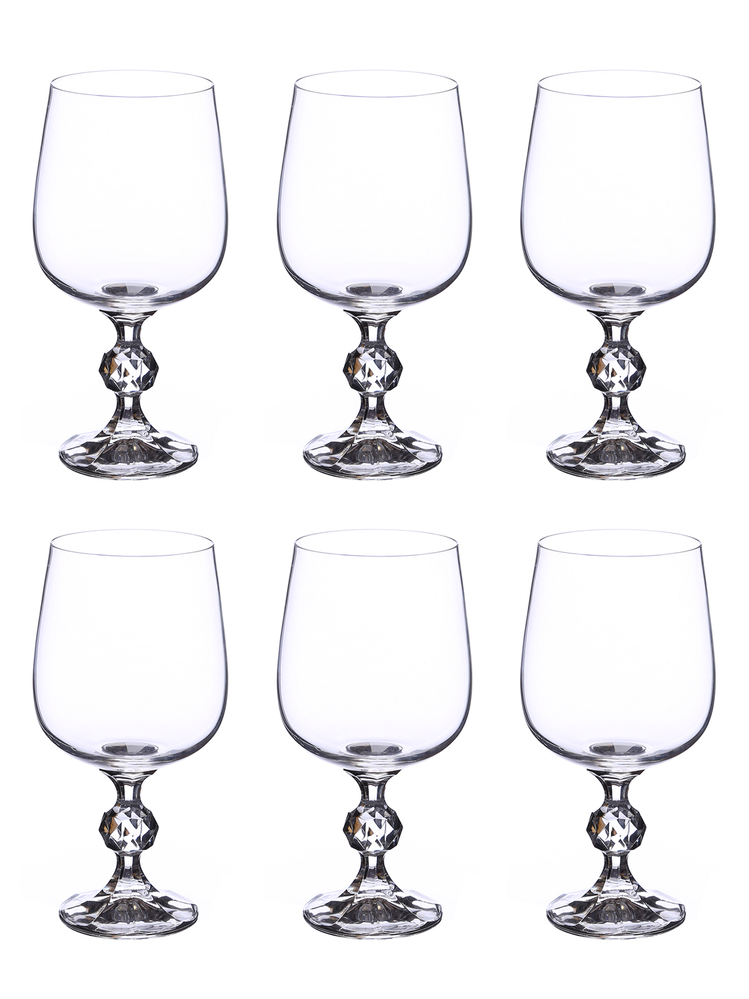 Wine Glass Set  Bohemia Crystal Claudia 340 ML Set of 6 pcs
