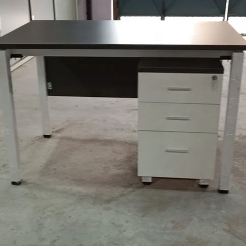 Black Particle Board Office Table