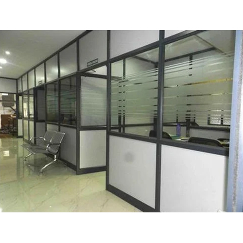 Aluminum Fabrication Glass Partition Work