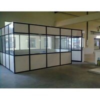 White Aluminium Office Partition