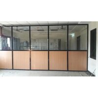 Aluminum Plain Glass Office Partition