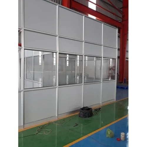 Commercial Aluminum Fabrication Glass Partition Work