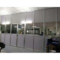 Commercial Aluminum Fabrication Glass Partition Work