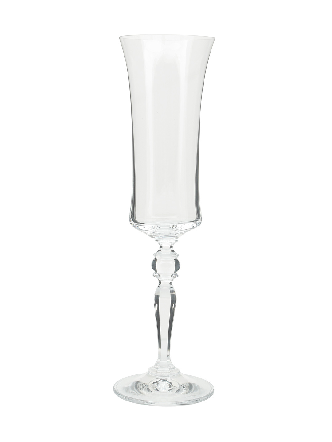 Bohemia Crystal Grace Champagne Flute 190 ML set of 6 pcs  Transparent  Non  lead Crystal