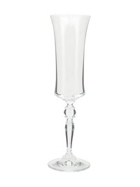 Bohemia Crystal Grace Champagne Flute 190 ML set of 6 pcs  Transparent  Non  lead Crystal