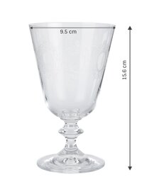 Bohemia Crystal Bella Engraving cocktail glass 350 ML set of 6 pcs  Transparent  Non  lead Crystal