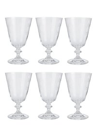 Bohemia Crystal Bella Engraving cocktail glass 350 ML set of 6 pcs  Transparent  Non  lead Crystal