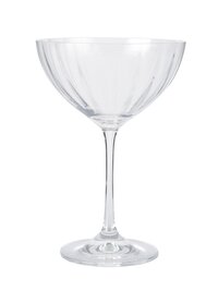 Bohemia Crystal Waterfall Cocktail Glass 340ML set of 6 pcs  Transparent  Non  lead Crystal