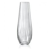 Bohemia Crystal Non lead Crystal Vase waterfall 340mm set of 1 pcs  Transparent