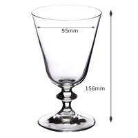 Bohemia Crystal Bella Cocktail Glass 350 ML set of 6 pcs  Transparent  Non  lead Crystal