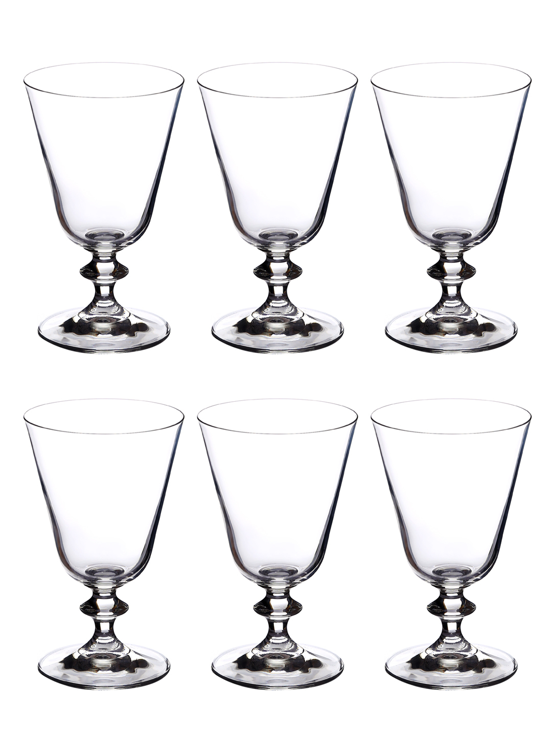 Bohemia Crystal Bella Cocktail Glass 350 ML set of 6 pcs  Transparent  Non  lead Crystal