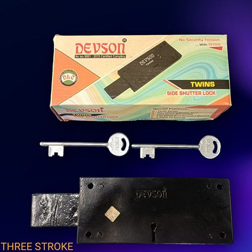 Three Stroke Side Shutter Lock