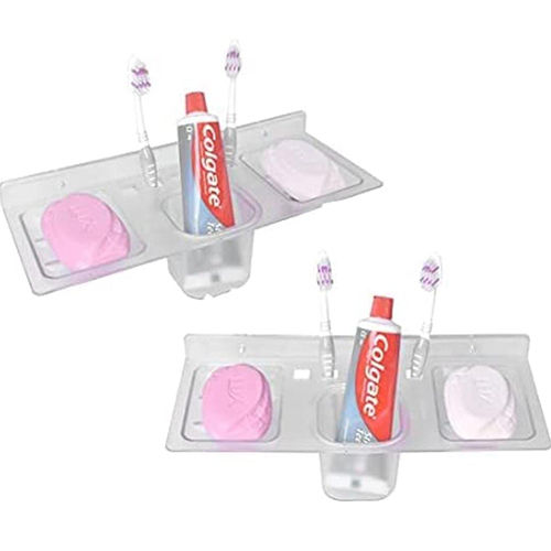 Glossy Plastic Brush Colgate Holder