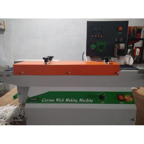 White & Orange Fully Automatic Long Cotton Wick Making Machine