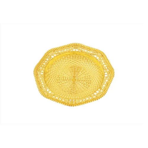 Sona Chandi Gold Plated Plastic Tray